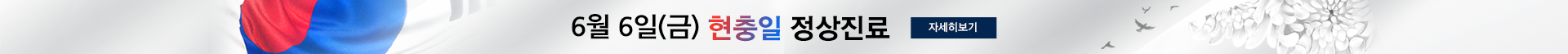 현충일 진료안내